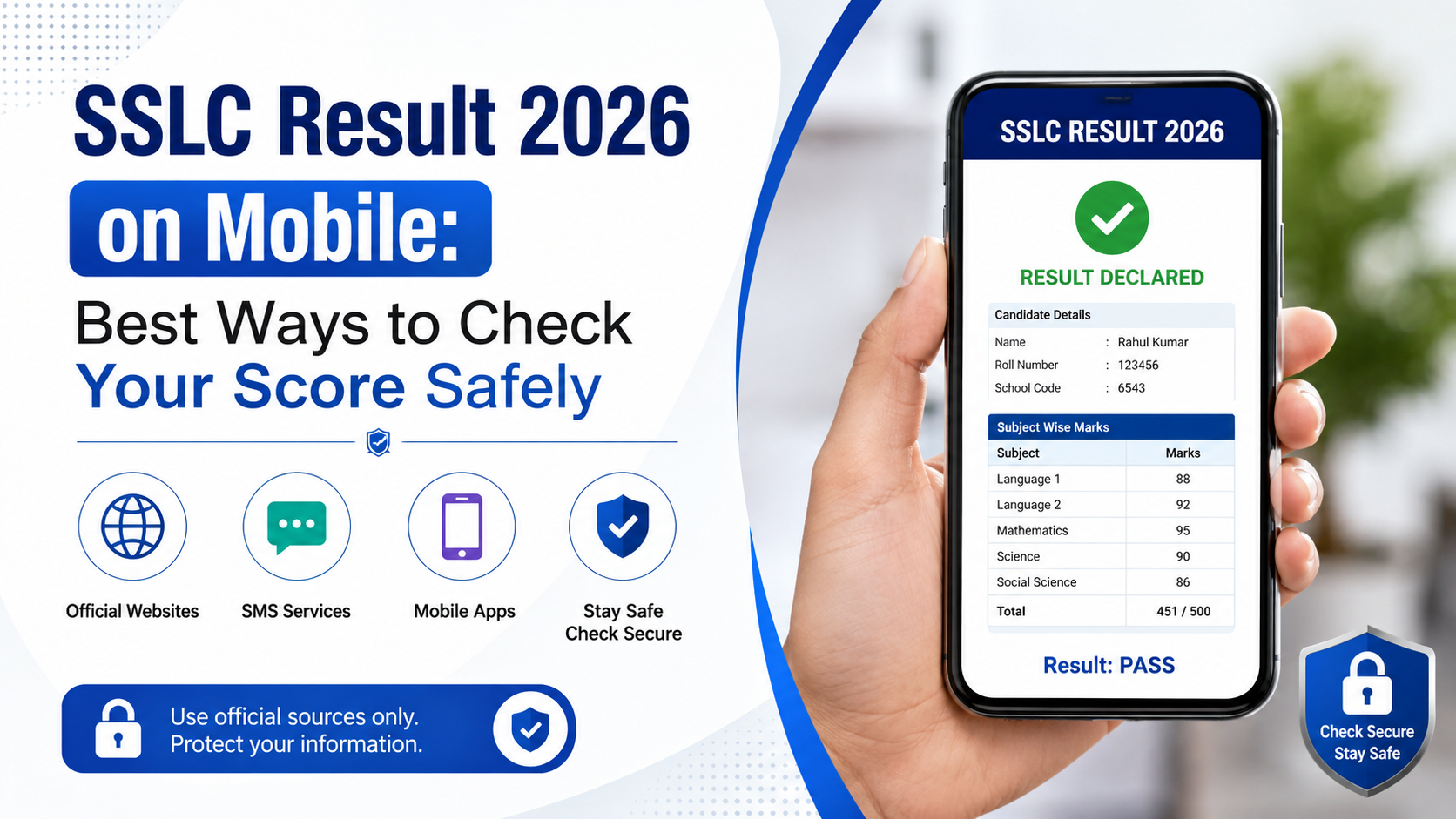 SSLC Result 2026 on Mobile: Best Ways to Check Your Score Safely